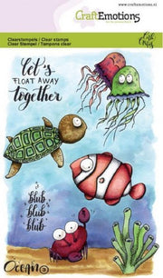 CraftEmotions clearstamps A6 - Ocean 3 Carla Creaties