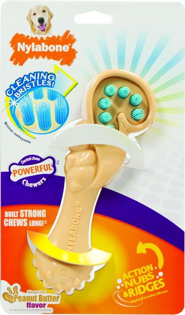 Nylabone Dental chew squirrel bristle brush medium 24