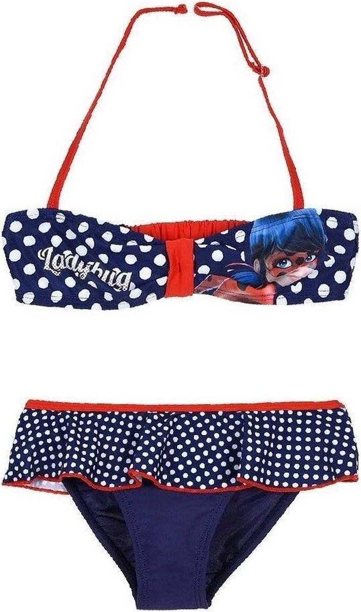 Donkerblauwe bikini van Miraculous Ladybug maat 104