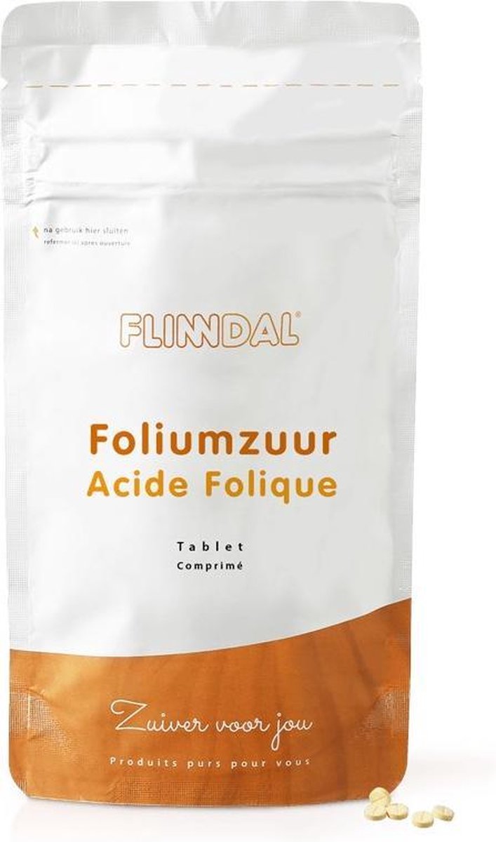 Foliumzuur (B11) (Voor ontwikkeling van het ongeboren kind) - 90 Tabletten - Flinndal - Voor ontwikkeling van het ongeboren kind