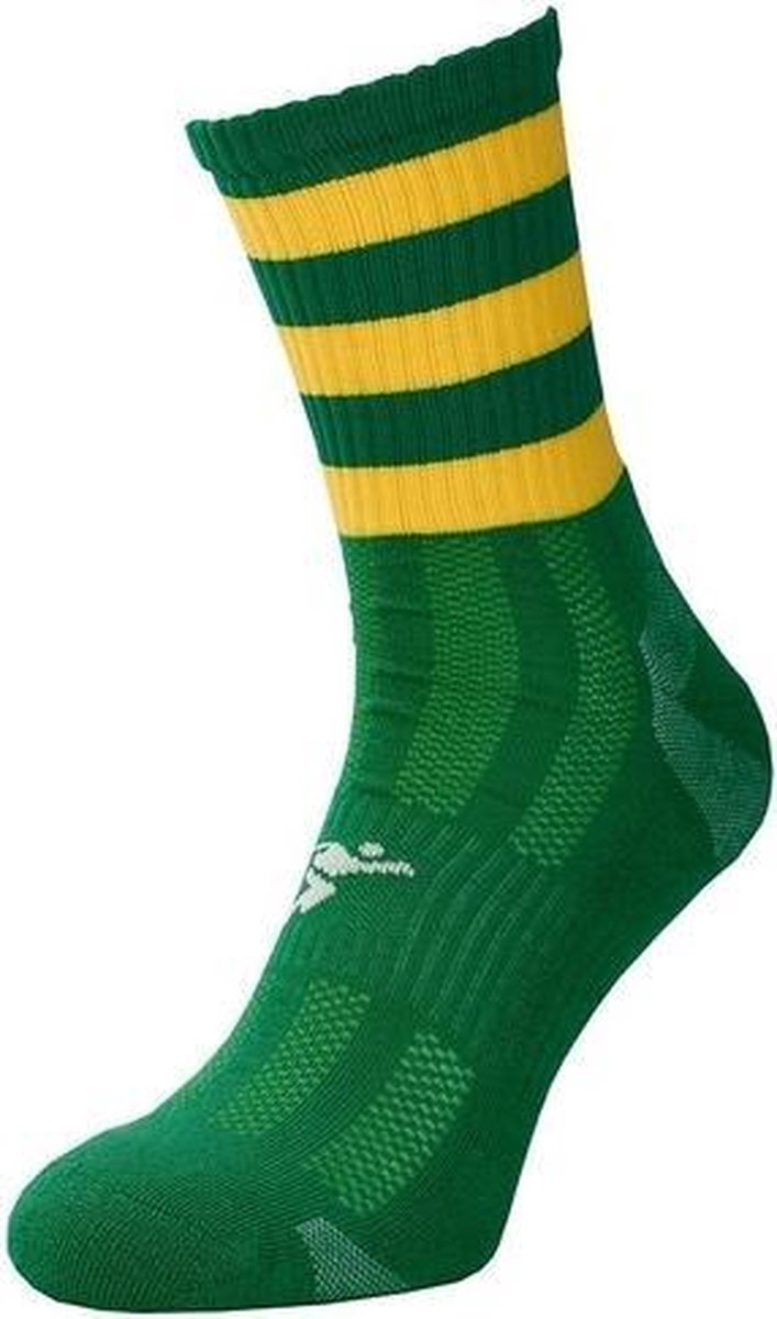 Precision Sportsokken Pro Unisex Nylon Groen/goud Maat 40-44
