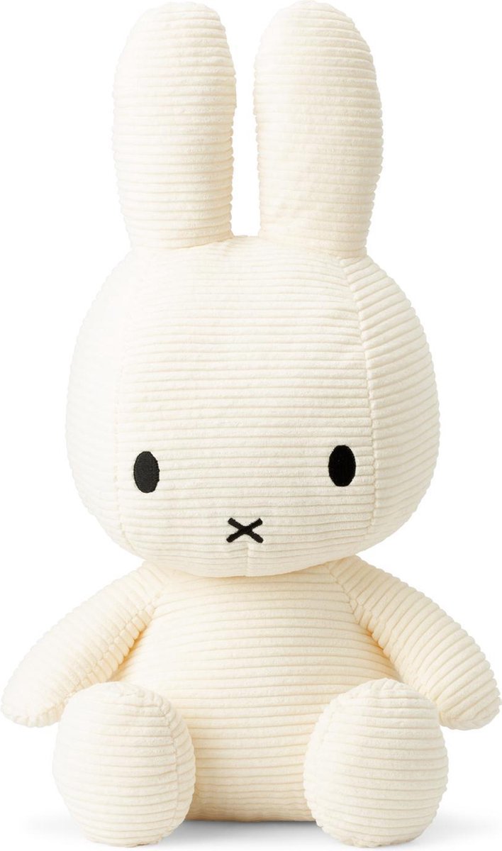 Bon Ton Toys Knuffel Nijntje - Corduroy large - wit