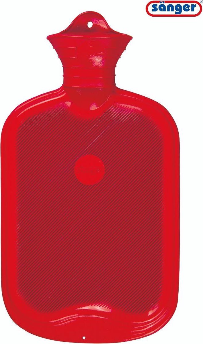 Effen Warmwaterkruik Rood - Sänger