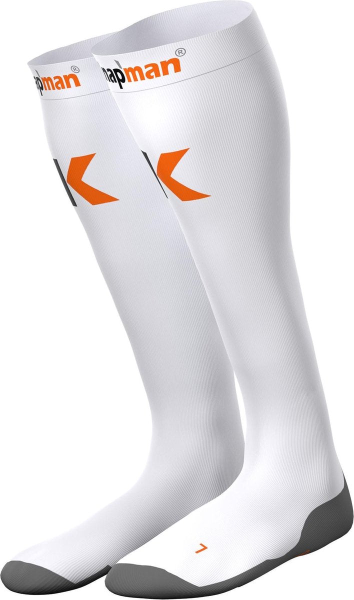 Knapman Ultra Strong Compressiekousen | Herstel- en Reiskousen | Wit | Maat S