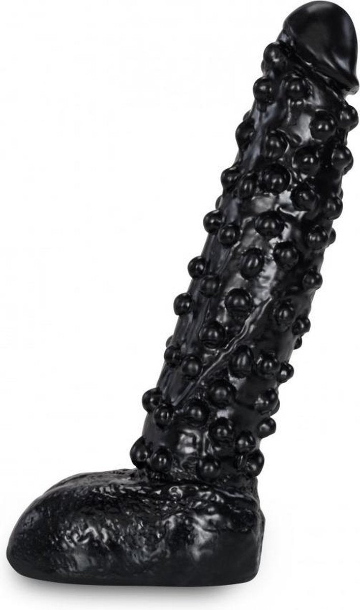 XXLTOYS - Vlad - Large Dildo - Inbrenglengte 24 X 7 cm - Black - Uniek Design Realistische Dildo – Stevige Dildo – voor Diehards only - Made in Europe