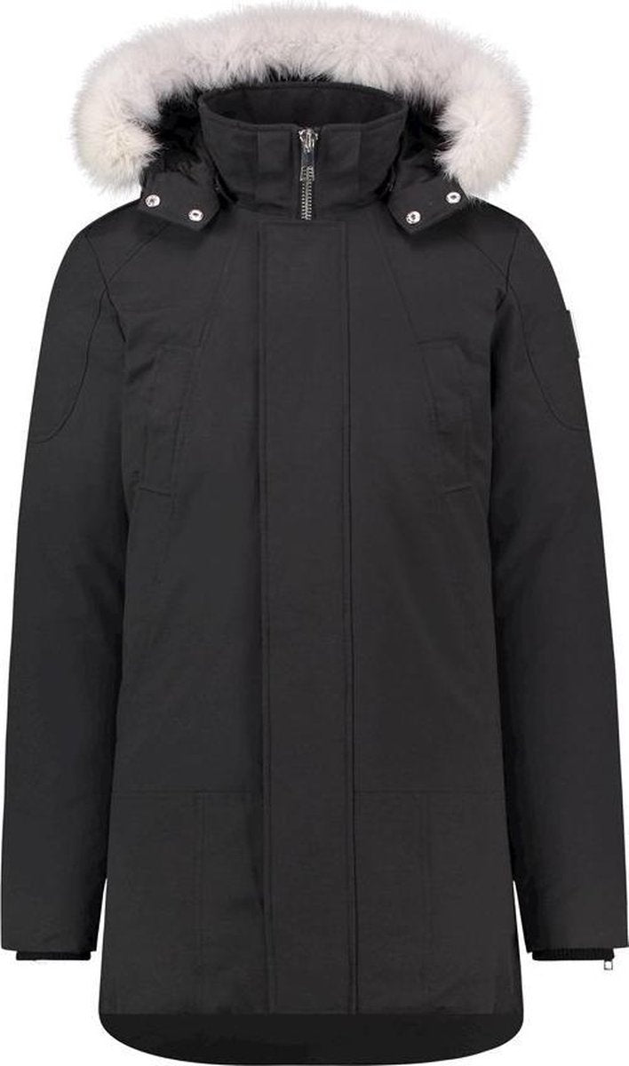 Purewhite Parka Down Fur Jacket - Black -