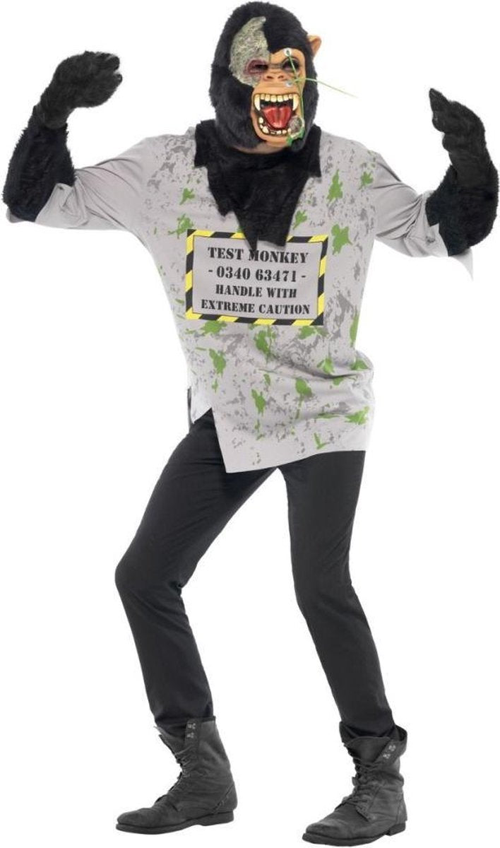 Aap & Gorilla & Baviaan & King Kong Kostuum | Aap Mutant | Man | Medium | Halloween | Verkleedkleding