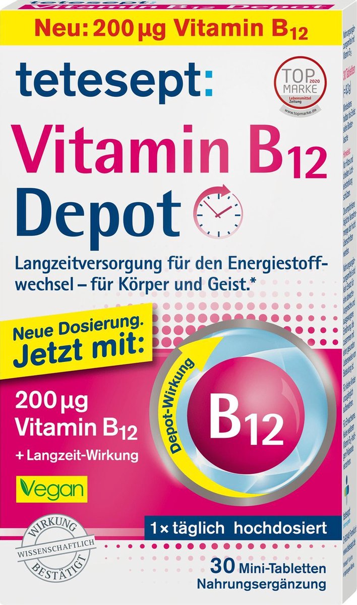 tetesept Vitamine B12 Mini Tabletten (30 St)