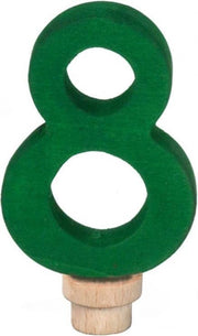 Glückskäfer Verjaardagscijfer 8 Ringplug 7 Cm Groen