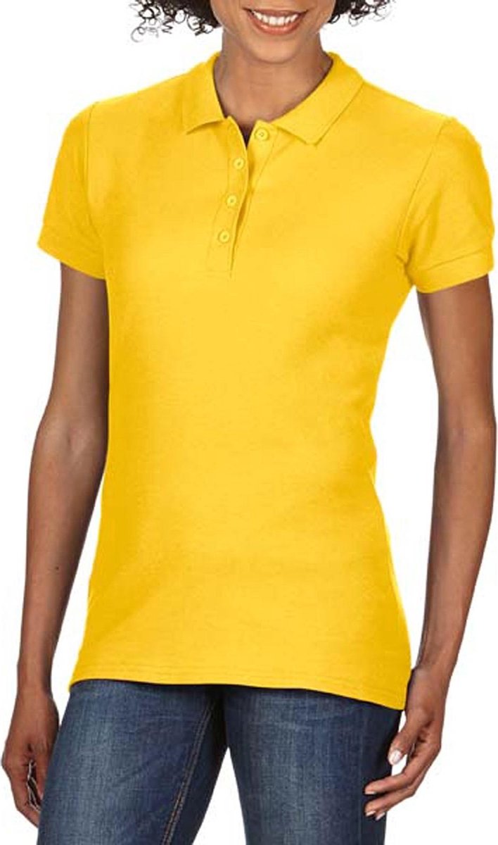 Gildan Softstyle Dames/Dames Korte Mouwen Dubbel Pique-Pique Poloshirt (Daisy)