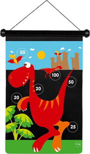 Scratch Dartspel Dinosaurus Magnetisch 36 X 55 Cm Tweezijdig