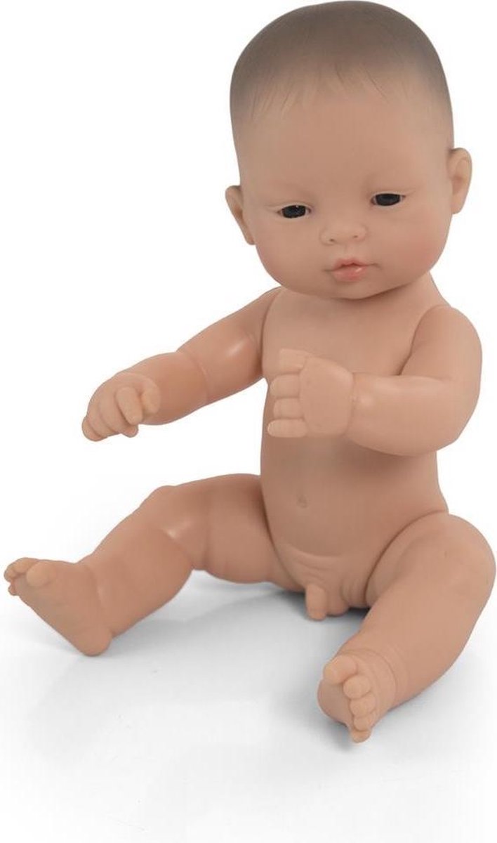 Miniland Babypop Aziatisch Jongen 32 Cm Blank