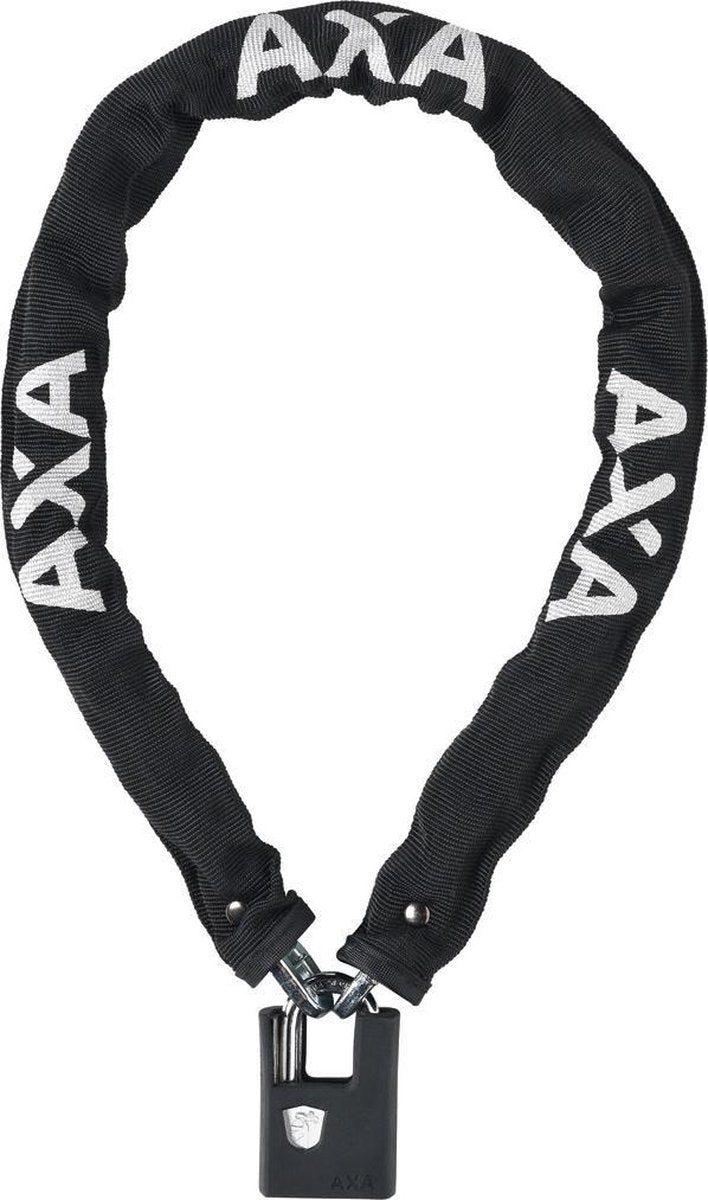 AXA Clinch+ - Kettingslot - 85 cm Lang - 6 mm Schakels - Polyester Hoes - Zwart