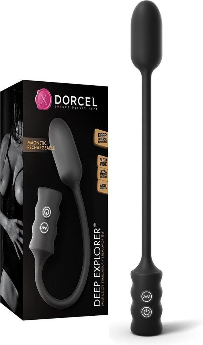 Dorcel Extra lange buigzame vibrator "Deep Explorer"
