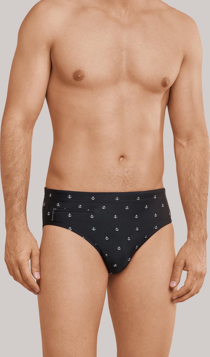 Schiesser – Sunny Side Up – Zwemslip – 169241 – Black Melange - L
