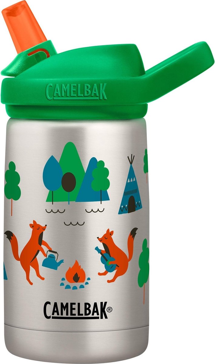 Camelbak Eddy Kids - Drinkfles - 400 ml - Groen; Oranje; Grijs