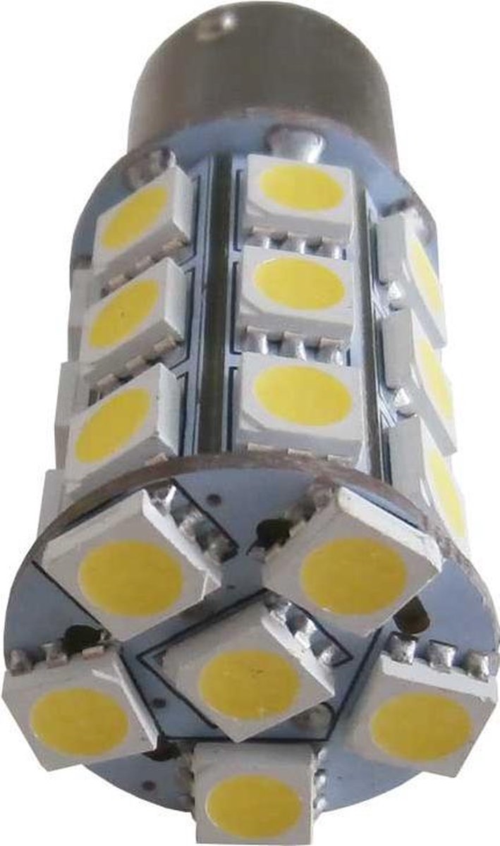 27 SMD 24v LED verlichting BA15s wit