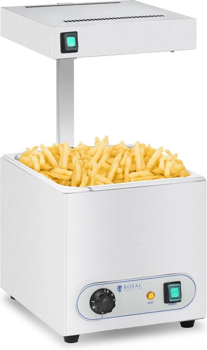 Royal Catering Frietverwarmer met warmtebrug- 850 W