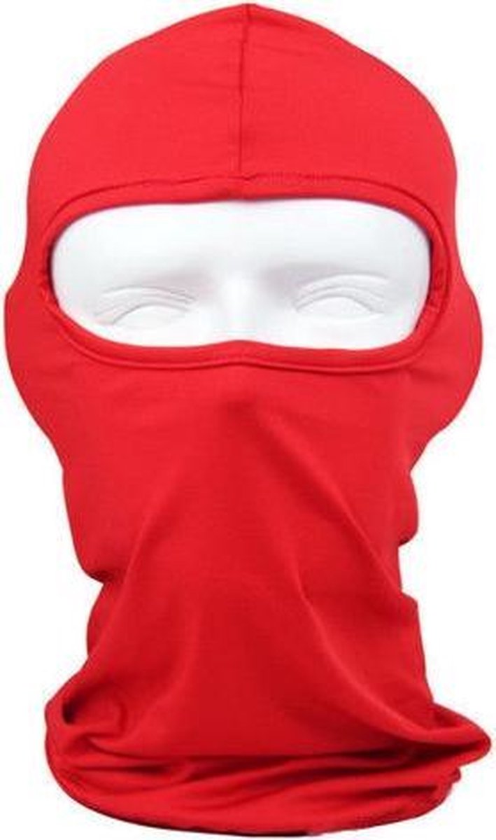 Bivakmuts voor Snowboarden - Skiën - Wielrennen - Schaatsen - Nekwarmer - One Size - Volwassenen - Rood