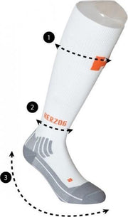 Herzog Active Compressiekousen Wit