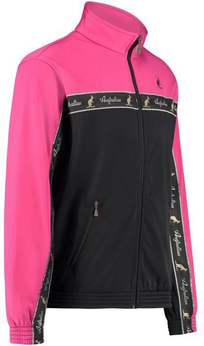 Australian bies jack duo acetaat roze-zwart maat XS/44