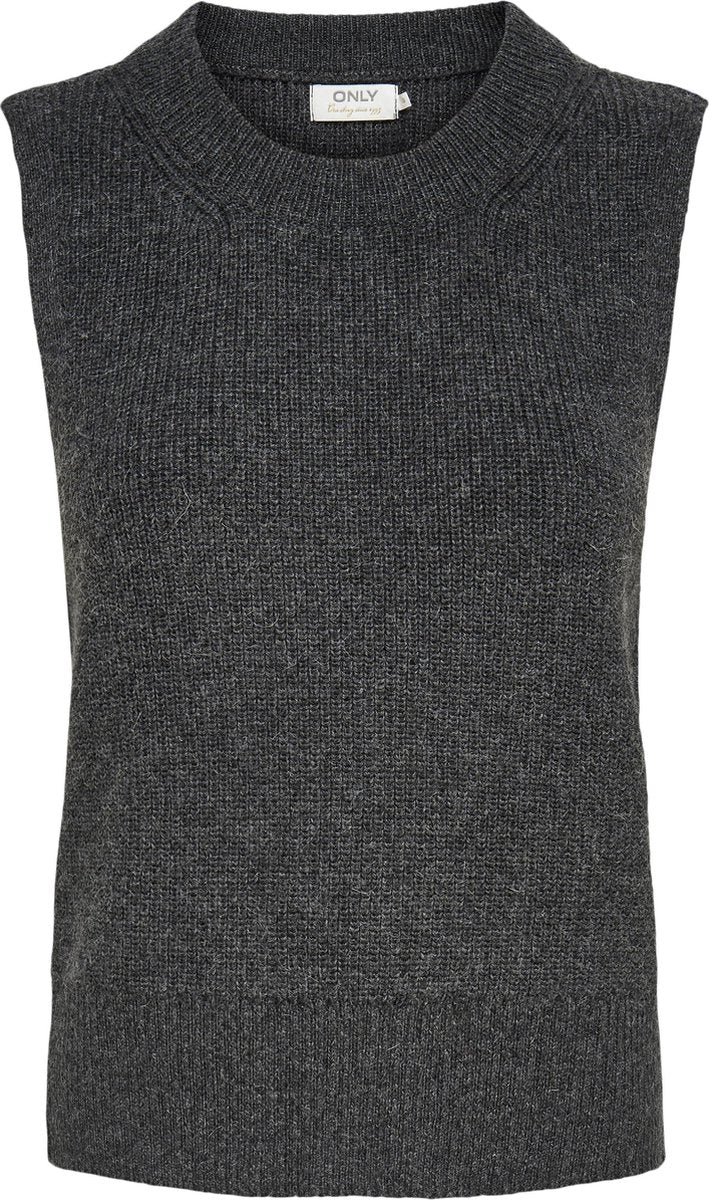 ONLY ONLPARIS LIFE VEST KNT NOOS Dames Trui Grijs - Maat S