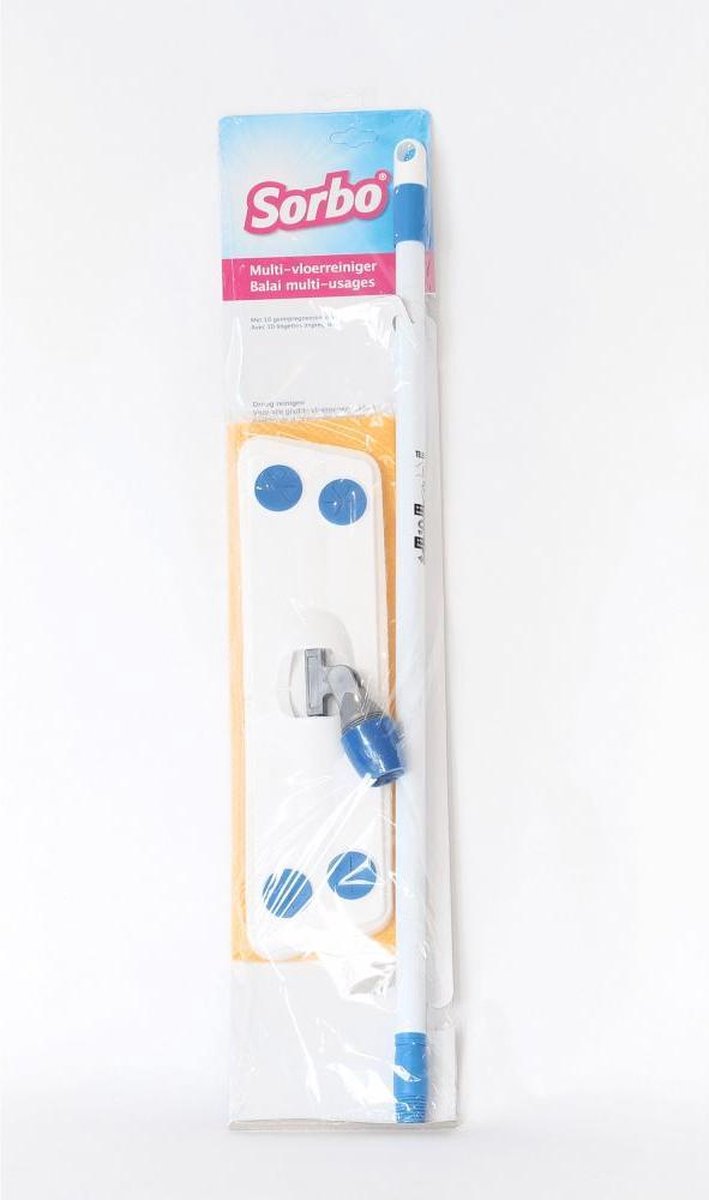 Sorbo Multivloerreiniger -Telescoopsteel - Tot 130cm -  Inclusief 10 schoonmaakdoeken