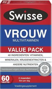 6x Swisse Multivitaminen Vrouw 60 tabletten