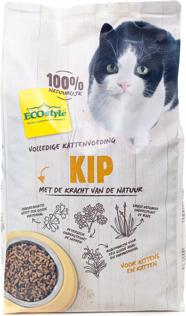 ECOstyle VitaalCompleet - Kip kattenvoeding 10 kg