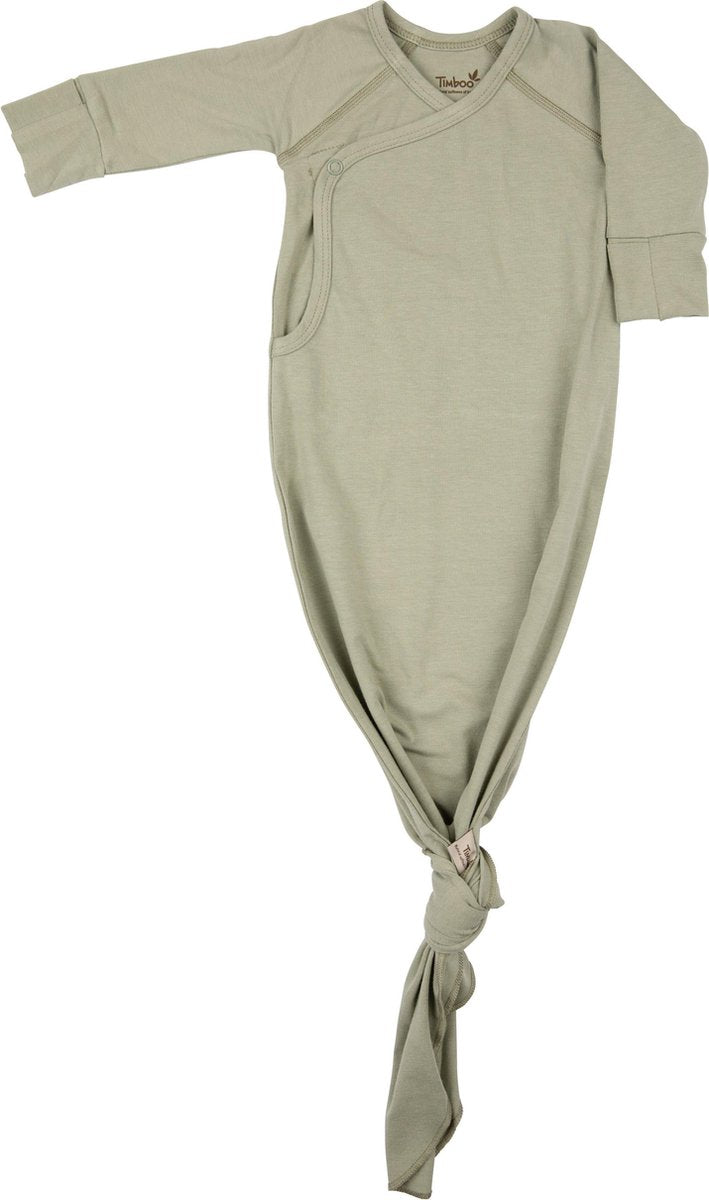 Timboo knotted baby gown - Whisper Green - Slaapzak - Boxpak