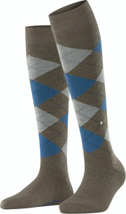 Burlington Marylebone Kniekous Dames 22382 - Meerkleurig 5816 umber Dames - 36-41