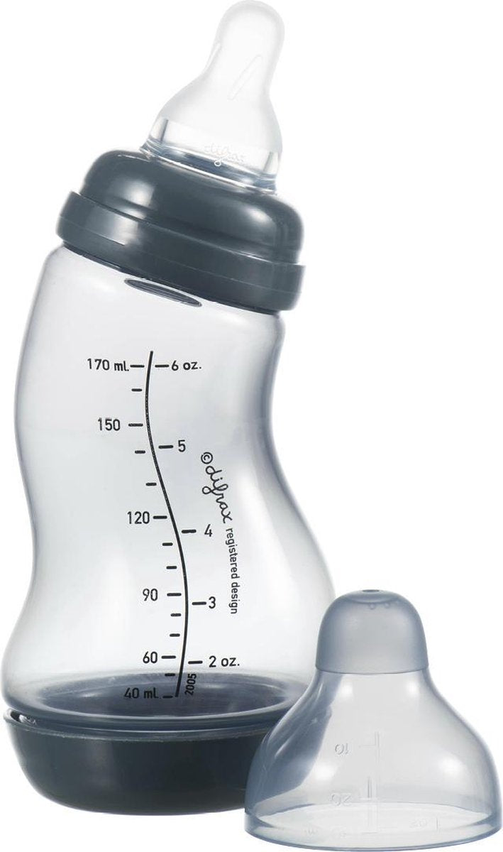 Difrax Anti-Colic S-Babyfles Natural - 170 ml - Evening/Donkerblauw