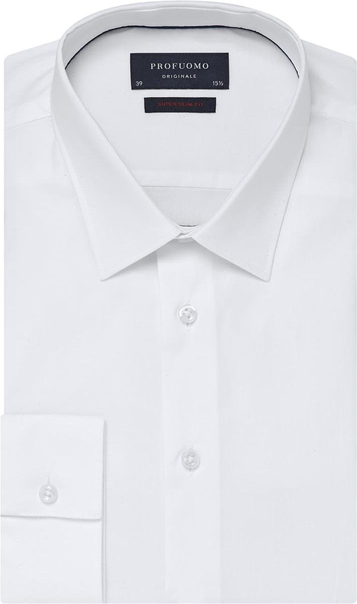 Overhemd Profuomo Originale wit Super Slim Fit