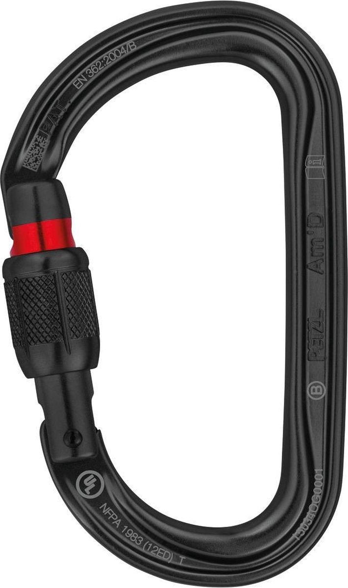 PETZL AM'D - SCREW LOCK BLACK - Zwart