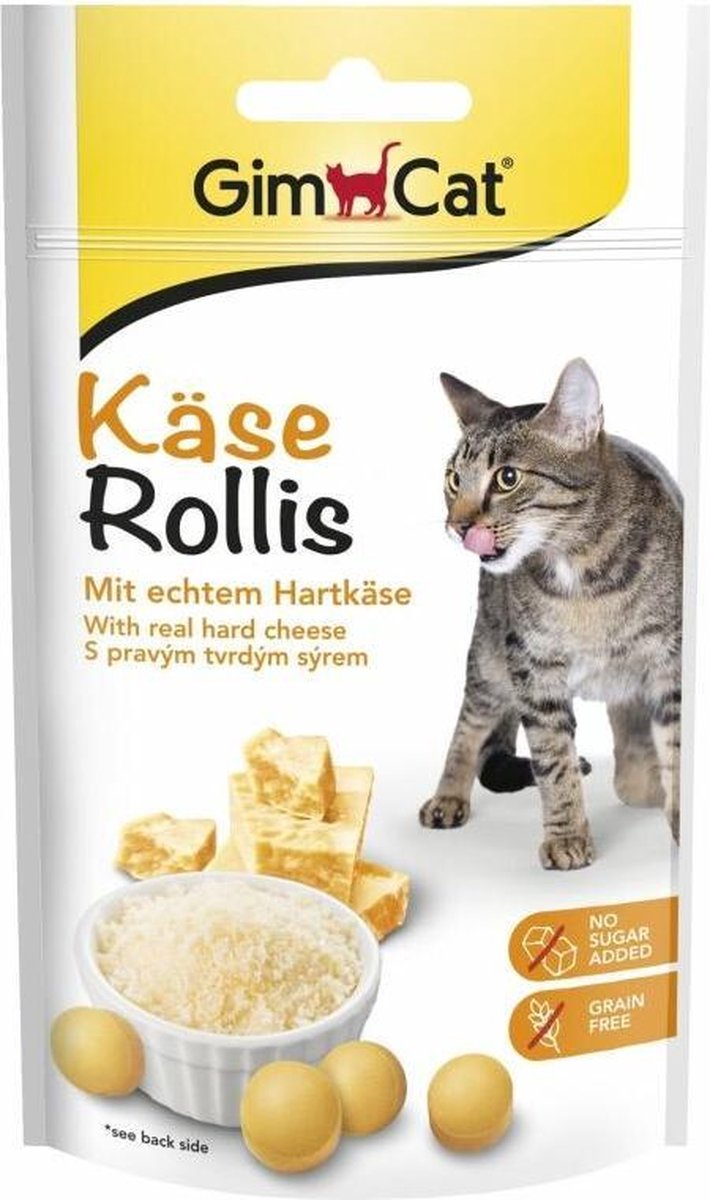 8x GimCat Kaas Rollis 40 gr