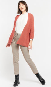 Cardigan met halflange mouwen - Roze