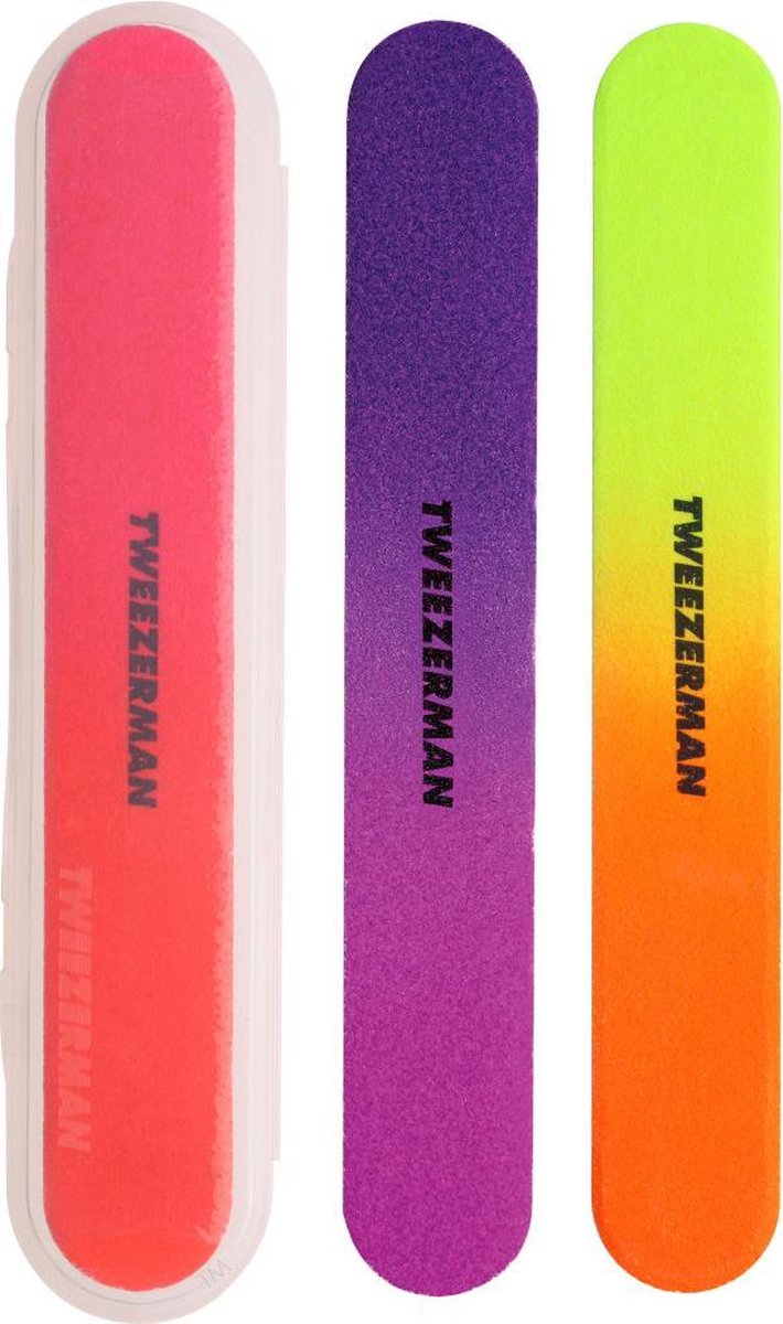 Tweezerman Neon Vijlen + Case Vijl 3 st.