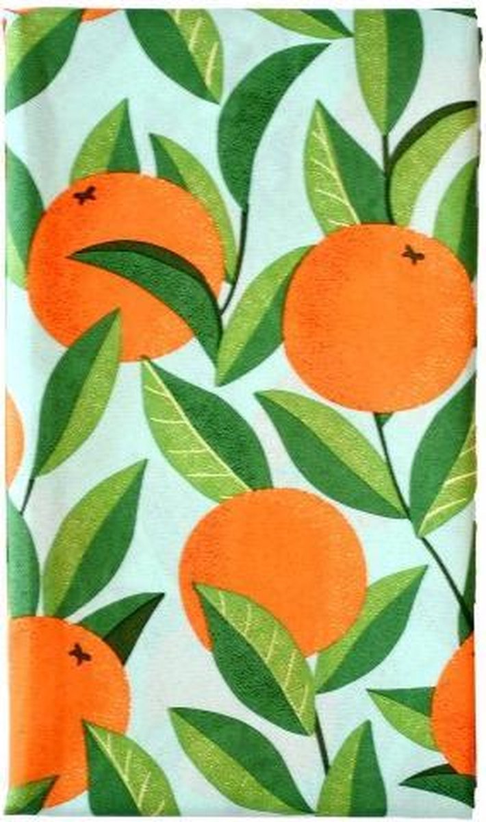 Siretessile Tafelkleed Samba 140 X 240 Cm Polykatoen Oranje