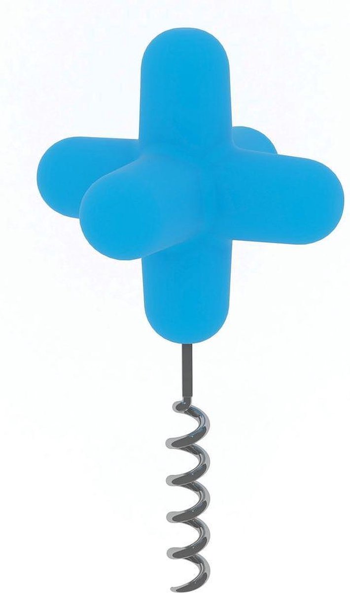 Cookut - Kurkentrekker en wijnstopper - blauw