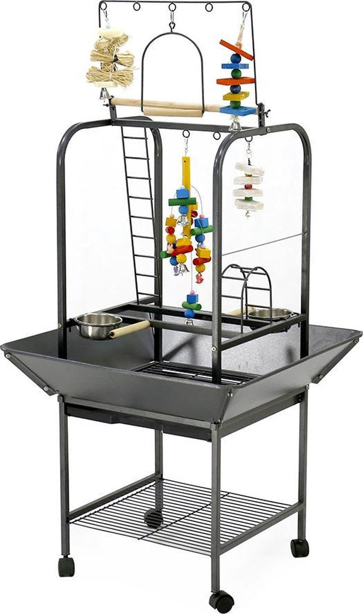 Keddoc - Bird Play Stand - Kooi - Zwart