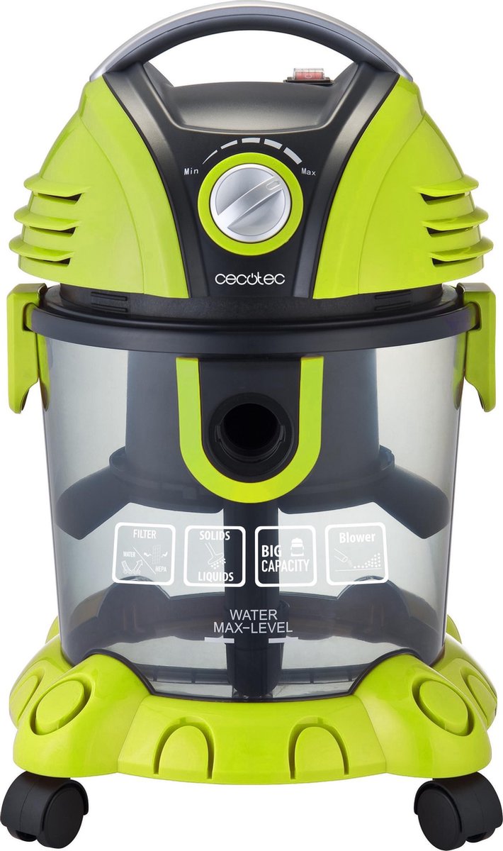 Stofzuiger zonder zak Cecotec Conga Wet&Dry 1400W 15L Groen Zwart