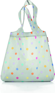 Reisenthel Mini Maxi Shopper Opvouwbare Boodschappentas - 15L - StoneGrey Dots Lichtgrijs
