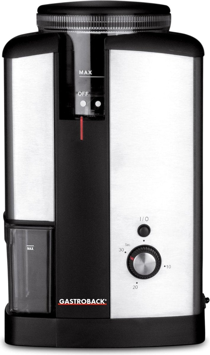 Gastroback Elektrische Koffie Bonen Molen zwart/rvs