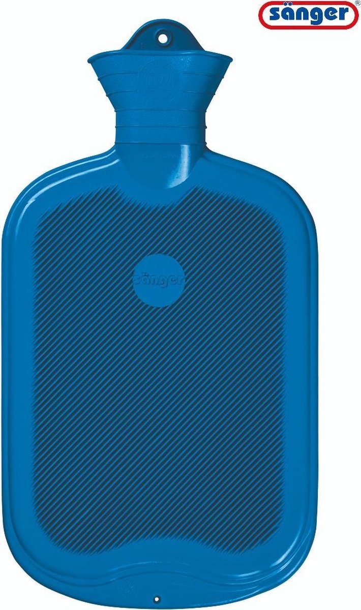 Effen Warmwaterkruik Blauw - Sänger
