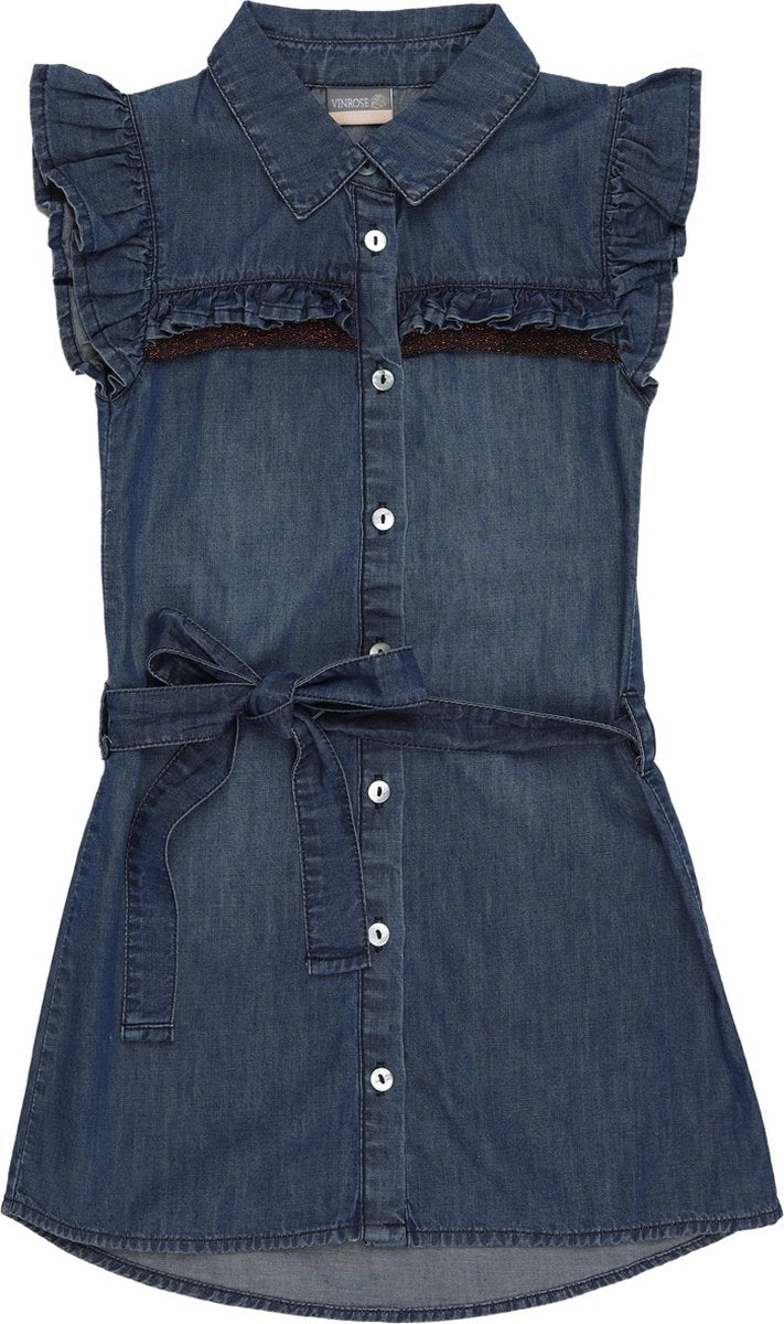 Vinrose - Jurk Blue Demin 122-128