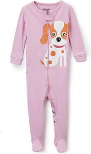 Meisjes Pijama Katoen Met Hond Ontwerp (Maat 6-12 Maanden)
