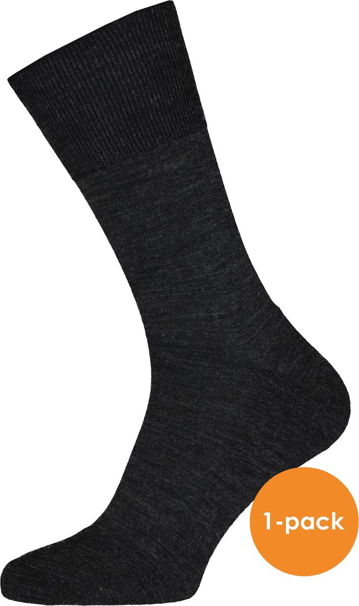 FALKE Airport Plus Herensokken - Anthracite Melange - Maat 47-49