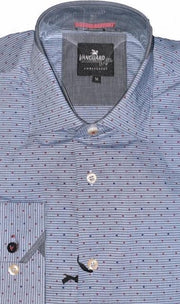Vanguard blauw overhemd stretch lange mouw - Maat M