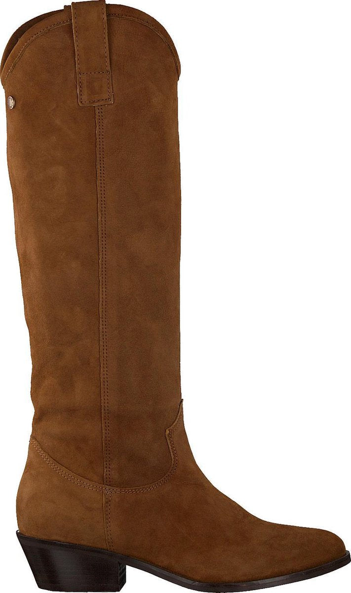 Notre-V 01-130 Hoge laarzen - Dames - Cognac - Maat 40