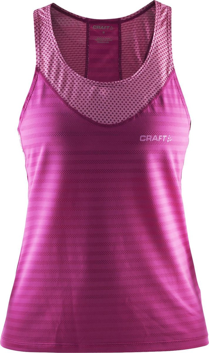 Craft Pure Cool Tank - Sportshirt - Dames - XL - Smoothie/Pop